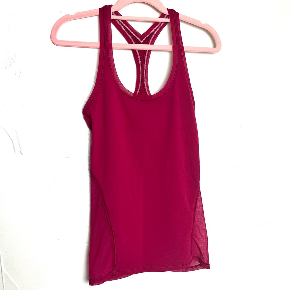 VGUC Lululemon Berry Pink Razorback Tank - Picture 3 of 13